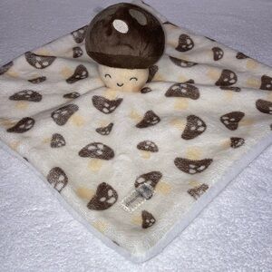 Dreamgro Lovey Baby Buddy Blankie Mushroom Security Blanket Plush Toy 14x14